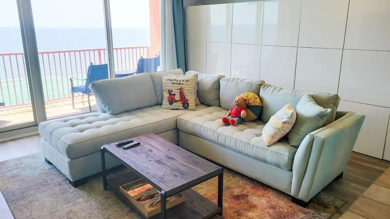 Shores Of Panama 2102 - 1 Bedroombunks Sleeps 4, Free Fun! New To Rentals! Condo Panama City Beach USA